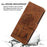 For iPhone 16 Pro Max Case Cat Dandelion Imprint PU Leather Wallet Phone Cover with Strap - Brown - 4
