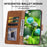 For iPhone 16 Plus Case Cat Dandelion Imprint PU Leather Wallet Phone Cover with Strap - Brown - 3
