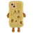 For iPhone 14 Case Invisible Lens Kickstand Cartoon Plush Phone Cover - 1