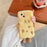 For iPhone 14 Case Invisible Lens Kickstand Cartoon Plush Phone Cover - 2