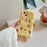For iPhone 14 Case Invisible Lens Kickstand Cartoon Plush Phone Cover - 3
