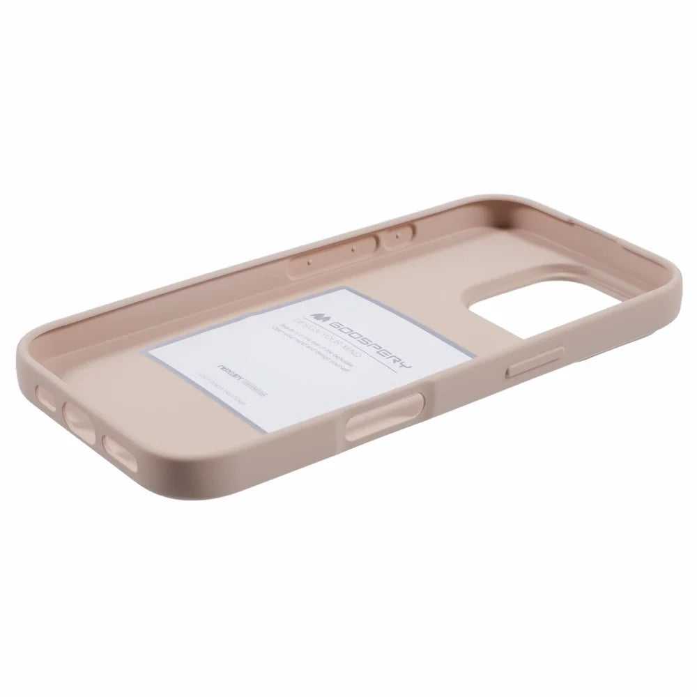 MERCURY GOOSPERY SOFT FEELING Series for iPhone 16 Pro Max Case Matte Finish TPU Phone Cover - Light Pink - 4