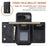 DG.MING M1 Series for Google Pixel 9 Pro / Pixel 9 Case Kickstand PU Phone Cover with Detachable Wallet - Black - 4