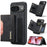 DG.MING M2 Series for Google Pixel 9 Pro / Pixel 9 Case PU+PC+TPU Phone Cover Detachable Wallet - Black - 1