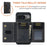 DG.MING M2 Series for Google Pixel 9 Pro / Pixel 9 Case PU+PC+TPU Phone Cover Detachable Wallet - Black - 4
