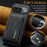 DG.MING M2 Series for Google Pixel 9 Pro / Pixel 9 Case PU+PC+TPU Phone Cover Detachable Wallet - Black - 6
