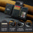 DG.MING M2 Series for Google Pixel 9 Pro / Pixel 9 Case PU+PC+TPU Phone Cover Detachable Wallet - Black - 7