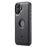 DG.MING For iPhone 16 Plus Case Anti-Drop Leather Coated PC+TPU Phone Back Cover - Black - 1