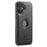 DG.MING For iPhone 16 Plus Case Anti-Drop Leather Coated PC+TPU Phone Back Cover - Black - 3