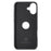 DG.MING For iPhone 16 Plus Case Anti-Drop Leather Coated PC+TPU Phone Back Cover - Black - 4