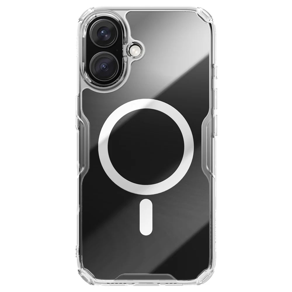 NILLKIN Pro Series for iPhone 16 Plus Case Compatible with MagSafe TPU+PC Ultra Clear Phone Case - Transparent - 1