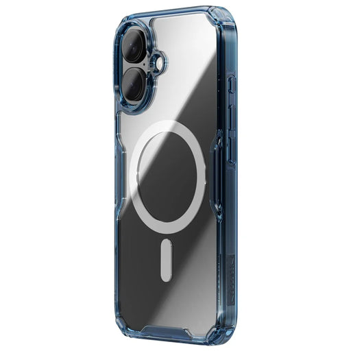 NILLKIN Nature Pro Series for iPhone 16 Case Compatible with MagSafe TPU + PC Ultra Clear Phone Case - Blue - 2