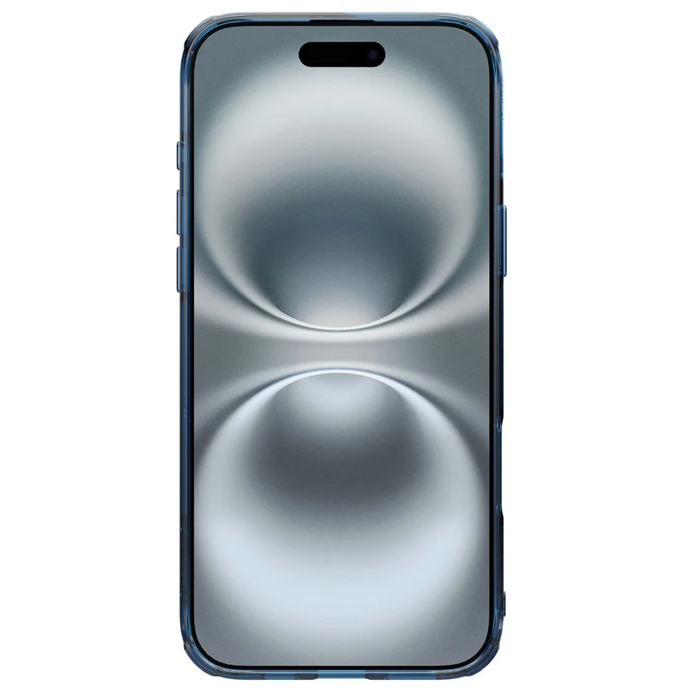 NILLKIN Nature Pro Series for iPhone 16 Case Compatible with MagSafe TPU + PC Ultra Clear Phone Case - Blue - 4