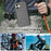 For iPhone 16 Case PC+TPU Sliding Screen Cover Kickstand Phone Shell with Clip - 5
