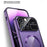 For iPhone 16 Pro Max Case Compatible with MagSafe Double-Sided Tempered Glass+Metal Phone Cover - Dard Purple / HD Clear - 2