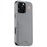 KIGC For iPhone 16 Pro Max Case Leather+PC+TPU Electroplating Phone Cover with Card Holder - Grey - 1