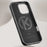 KIGC For iPhone 16 Pro Max Case Leather+PC+TPU Electroplating Phone Cover with Card Holder - Grey - 4