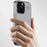 KIGC For iPhone 16 Pro Case Crocodile Texture Leather+PC+TPU Electroplating Phone Cover - Grey - 5