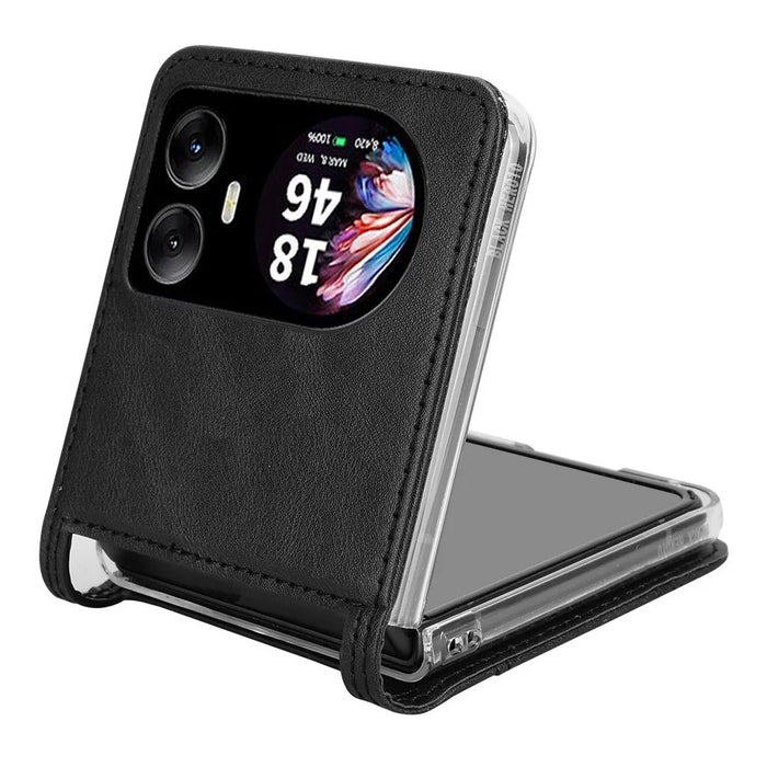 For Blackview Hero 10 4G Case Retro Texture Leather+PC Phone Cover with Card Slot - Black - 3