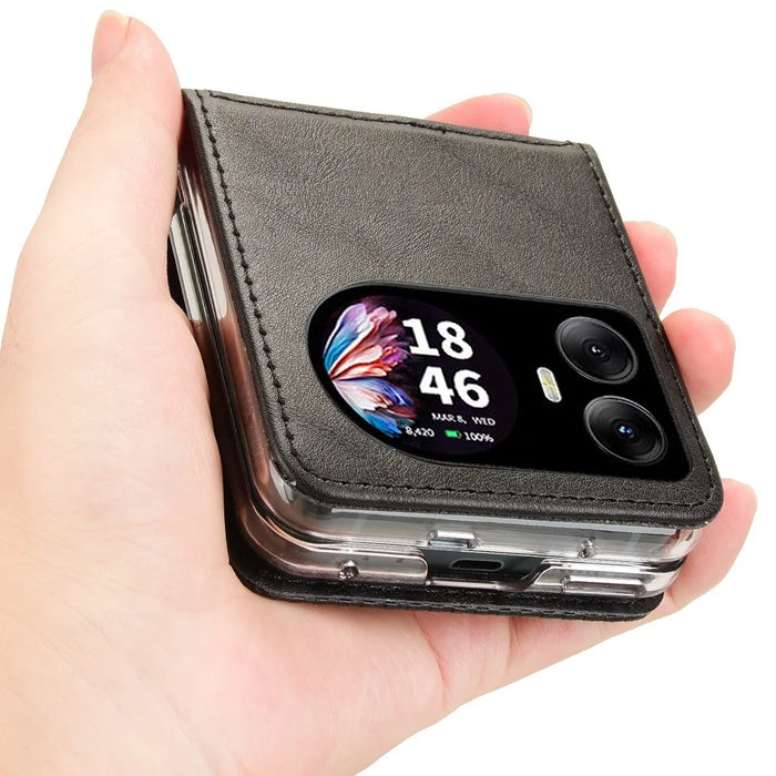 For Blackview Hero 10 4G Case Retro Texture Leather+PC Phone Cover with Card Slot - Black - 5