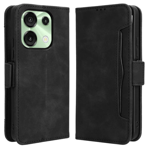 For Umidigi G9 5G / G9A 4G / G9C 4G / G9T 4G / Note 90C / Note 90A / Note 90 Leather Case Phone Wallet Cover with Multiple Card Slots - Black - 1