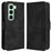 For Infinix Hot 50 4G Leather Case Phone Wallet Cover with Multiple Card Slots - Black - 1