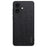 For iPhone 16 Plus Case Wood Texture PU Leather Coated PC+TPU Phone Cover - Black - 1