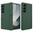 For Samsung Galaxy Z Fold6 5G Case Kickstand Hard PC Phone Cover with Screen Film - Green - 1