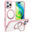 TORRAS Ostand R Fusion For iPhone 16 Pro Case 360 Degree Rotating Kickstand TPU+PC Phone Cover Compatible with MagSafe - Pink - 1