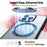 TORRAS Ostand R Fusion For iPhone 16 Pro Case 360 Degree Rotating Kickstand TPU+PC Phone Cover Compatible with MagSafe - Pink - 6