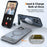 TORRAS Ostand L1 Series For iPhone 16 Pro Case Kickstand TPU+PC Phone Cover Compatible with MagSafe - Black - 5