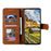For Samsung Galaxy S25 Ultra Leather Case Splicing Stitching Wallet Stand Phone Cover with Strap - Brown - 2