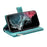 Style 006 For Samsung Galaxy S25 Ultra Wallet Case PU Leather Phone Cover Mandala Flower Pattern - Mint Green - 3