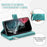 Style 006 For Samsung Galaxy S25 Ultra Wallet Case PU Leather Phone Cover Mandala Flower Pattern - Mint Green - 7