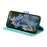 For Samsung Galaxy S25 Ultra Case Imprinted Totem PU Leather Wallet Stand Phone Cover - Mint Green - 3