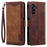 For Samsung Galaxy S25 Wallet Case RFID Blocking Stand Leather Phone Cover - Brown - 1