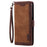 For Samsung Galaxy S25+ Wallet Case RFID Blocking Stand Leather Phone Cover - Brown - 7