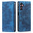 Style 010 For Samsung Galaxy S25+ Case Mandala Pattern Magnetic Closing Leather Phone Cover - Blue - 1