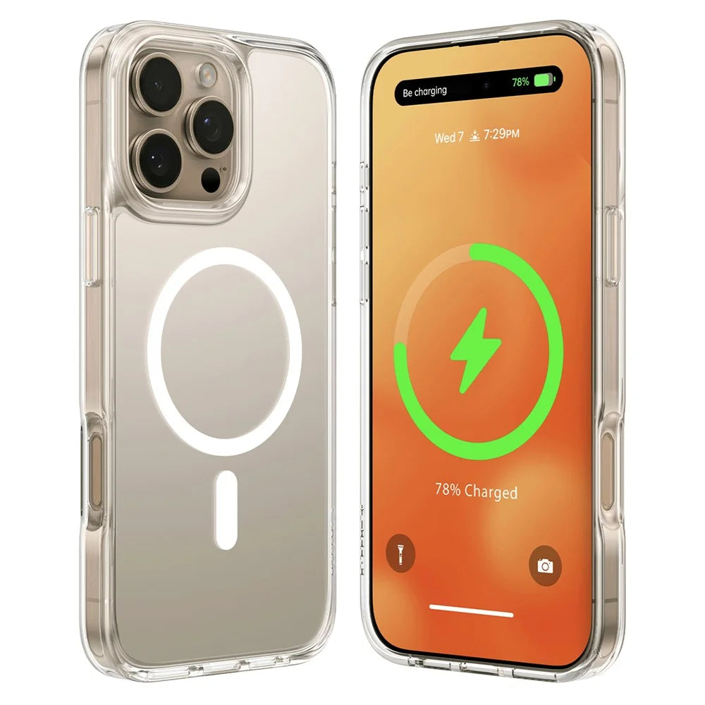 TORRAS Guardian-Mag Series For iPhone 16 Pro Case Compatible with MagSafe TPU Phone Cover - Transparent - 1