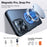 TORRAS Ostand O1 Guardian Series for iPhone 16 Pro Max Case Rotating Kickstand TPU+PC Phone Cover Compatible with MagSafe - Black - 2