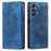 Style 010 For Samsung Galaxy S25 Case Mandala Pattern Magnetic Closing Leather Phone Cover - Blue - 1