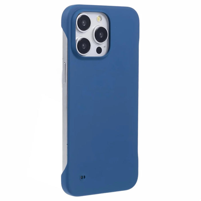 For iPhone 16 Pro Case Hard PC Skin-Touch Phone Cover Frameless Breathable Cooling - Sapphire - 1