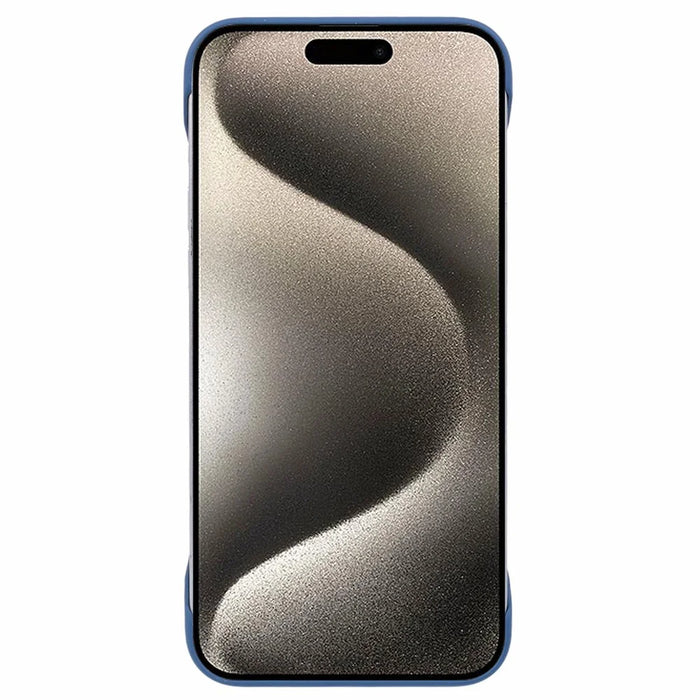 For iPhone 16 Pro Case Hard PC Skin-Touch Phone Cover Frameless Breathable Cooling - Sapphire - 2