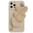 For iPhone 16 Pro Max Case Fluffy Heart Wristband TPU Phone Cover - 1