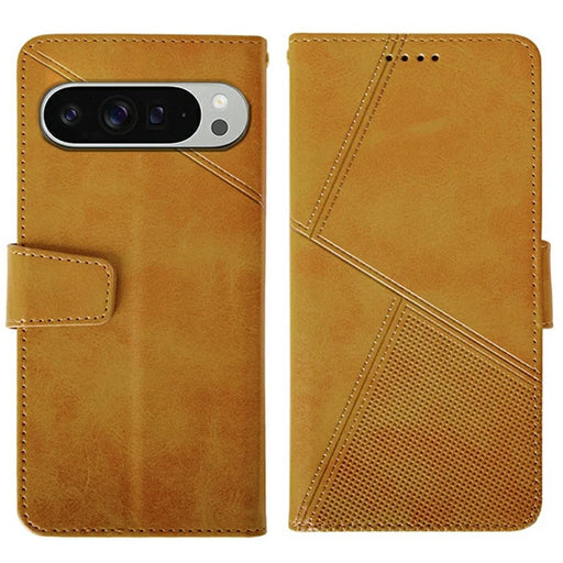 IDEWEI For Google Pixel 9 Pro XL Wallet Phone Case Calf Texture Stand Leather Cover - Orange - 1