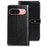 IDEWEI For Google Pixel 9 Pro  /  Pixel 9 Case Crocodile Texture PU Leather Flip Phone Cover - Black - 1