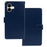 IDEWEI for iPhone 16 Plus Case Card Slots Holder Leather Phone Cover Crazy Horse Texture - Blue - 1
