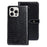 IDEWEI For iPhone 16 Pro Max Case Crocodile Texture PU Leather Flip Phone Cover - Black - 1