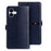 IDEWEI For iPhone 16 Plus Case Crocodile Texture PU Leather Flip Phone Cover - Blue - 1