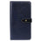 IDEWEI For iPhone 16 Plus Case Crocodile Texture PU Leather Flip Phone Cover - Blue - 4